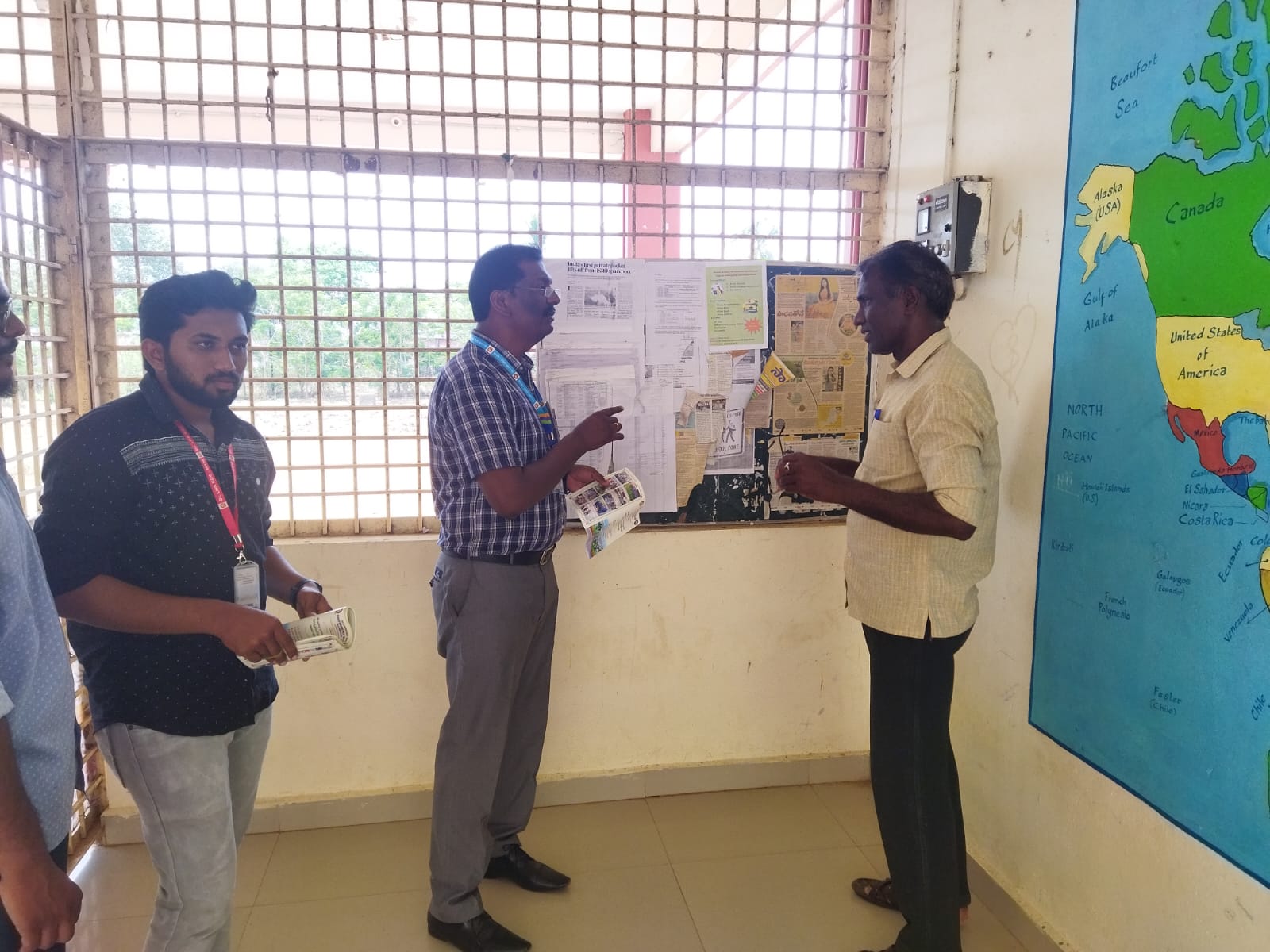 Admissions Campaign for 2023-24  The college faculty visited Intermediate Examination Centers and distributed College Brochures among the students. 