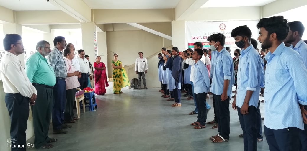 Birth Anniversary of Bharat Ratna Dr. B. R. Ambedkar celebrated by staff and students.