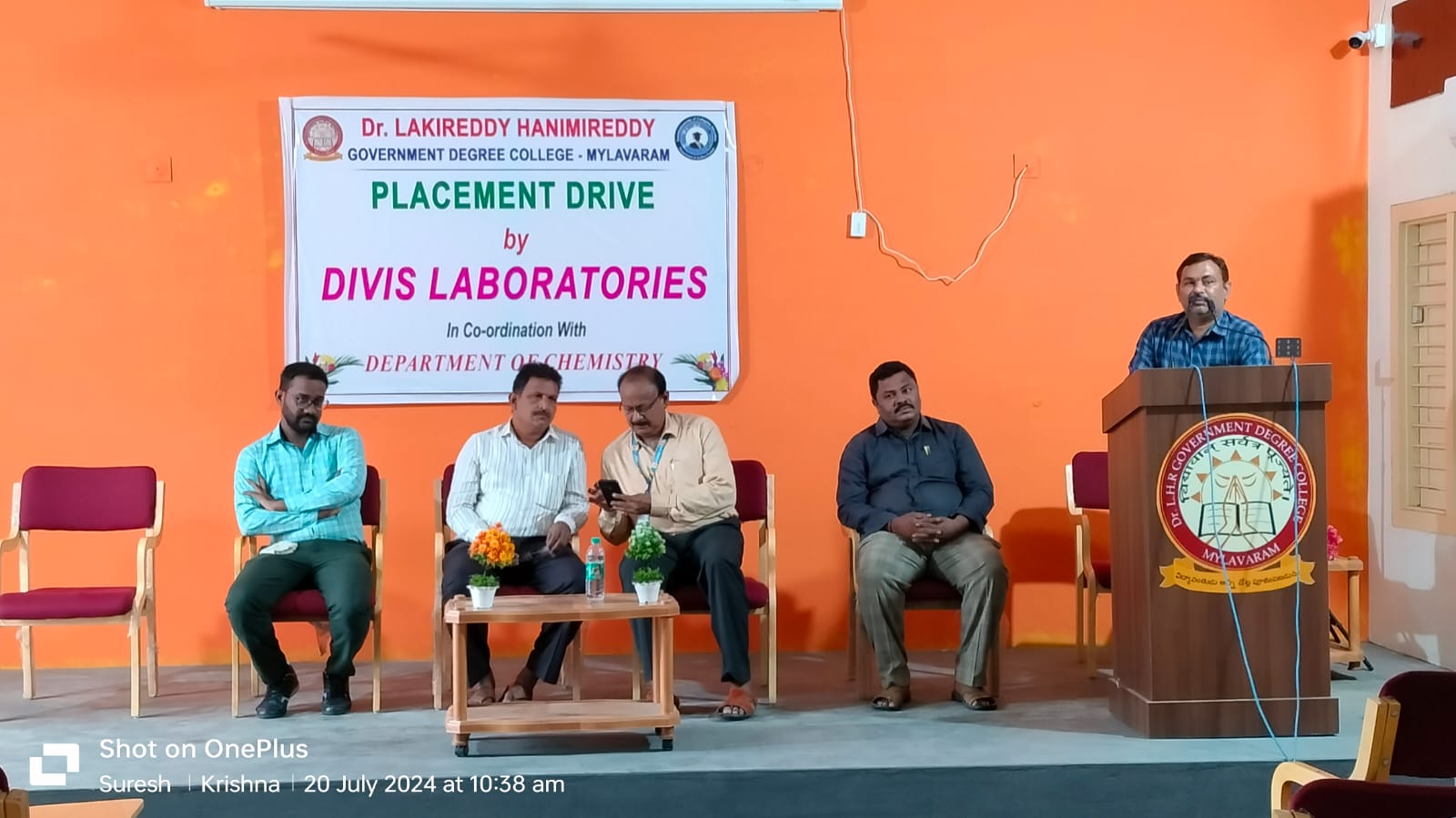 CAMPUS RECRUITMENT DRIVE BY DIVIS LABORATORIES