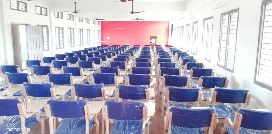 INAUGURATION OF AUDITORIUM AND 10 ADDITIONAL CLASSROOMS  VISIT OF HONOURABLE COMMISSIONER SIR  The Bus Shelter, Lakireddy Vikram-Siddharth Auditorium and 10 classrooms constructed by Dr. Lakireddy Hanimireddy, with a cost of Rs. 2.25 crores, are inau