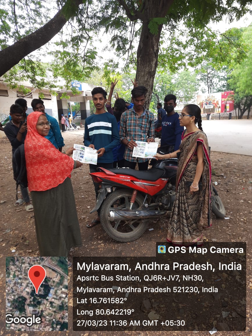 Admissions Campaign for 2023-24  The college faculty visited Intermediate Examination Centers and distributed College Brochures among the students. 