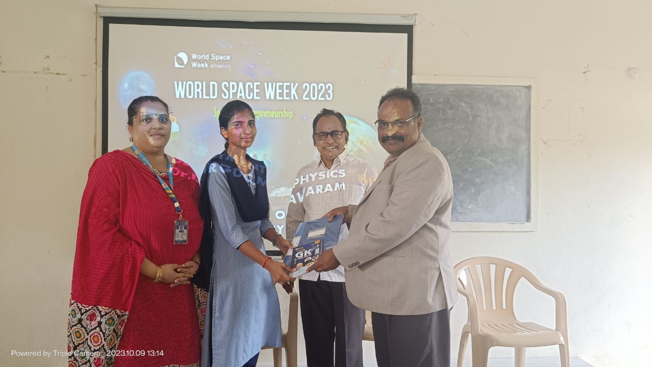 Power point presentation competition on the occassion of the "world Space week" celebrations