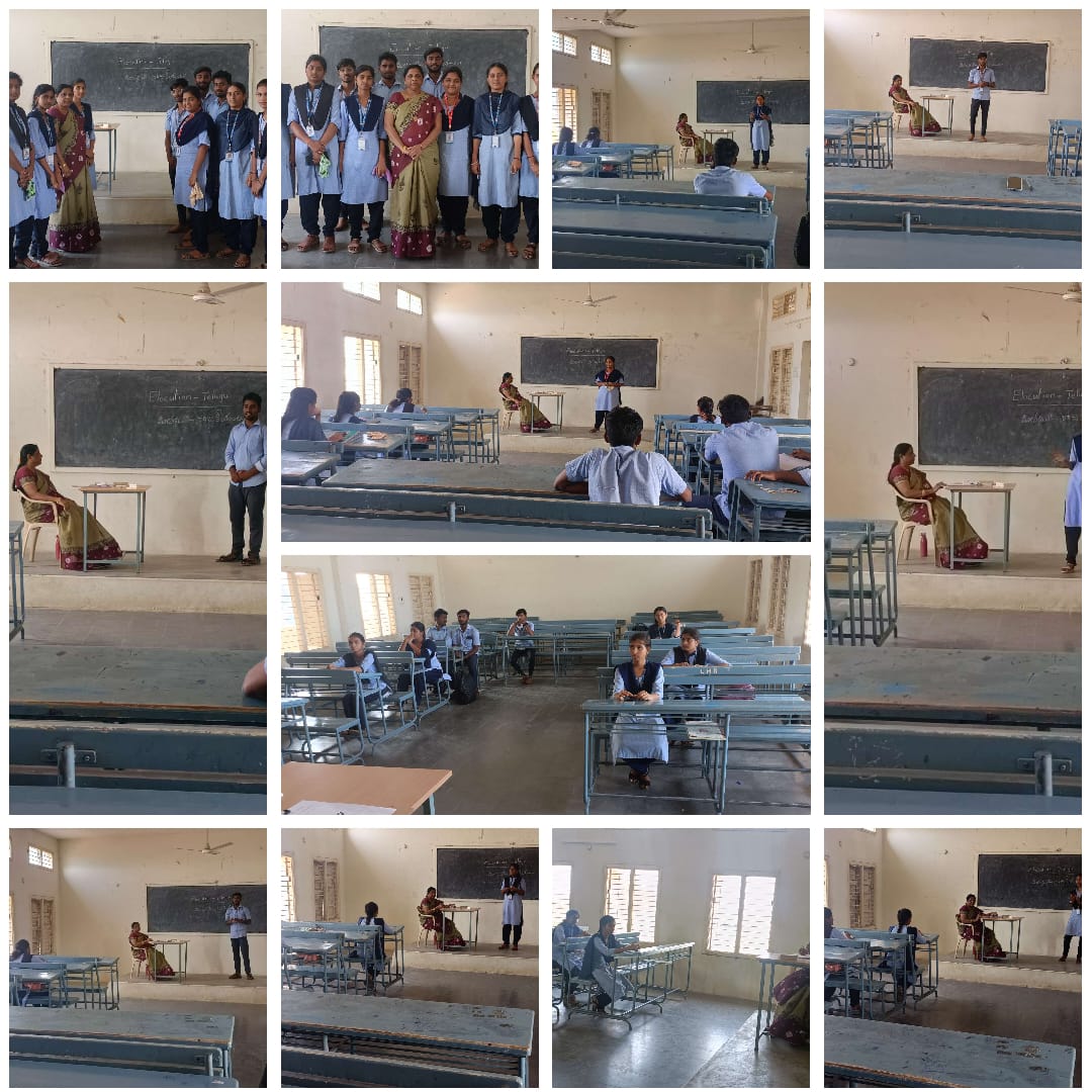 Conducted Elocution, a literary competition for Vaarshika, 2024