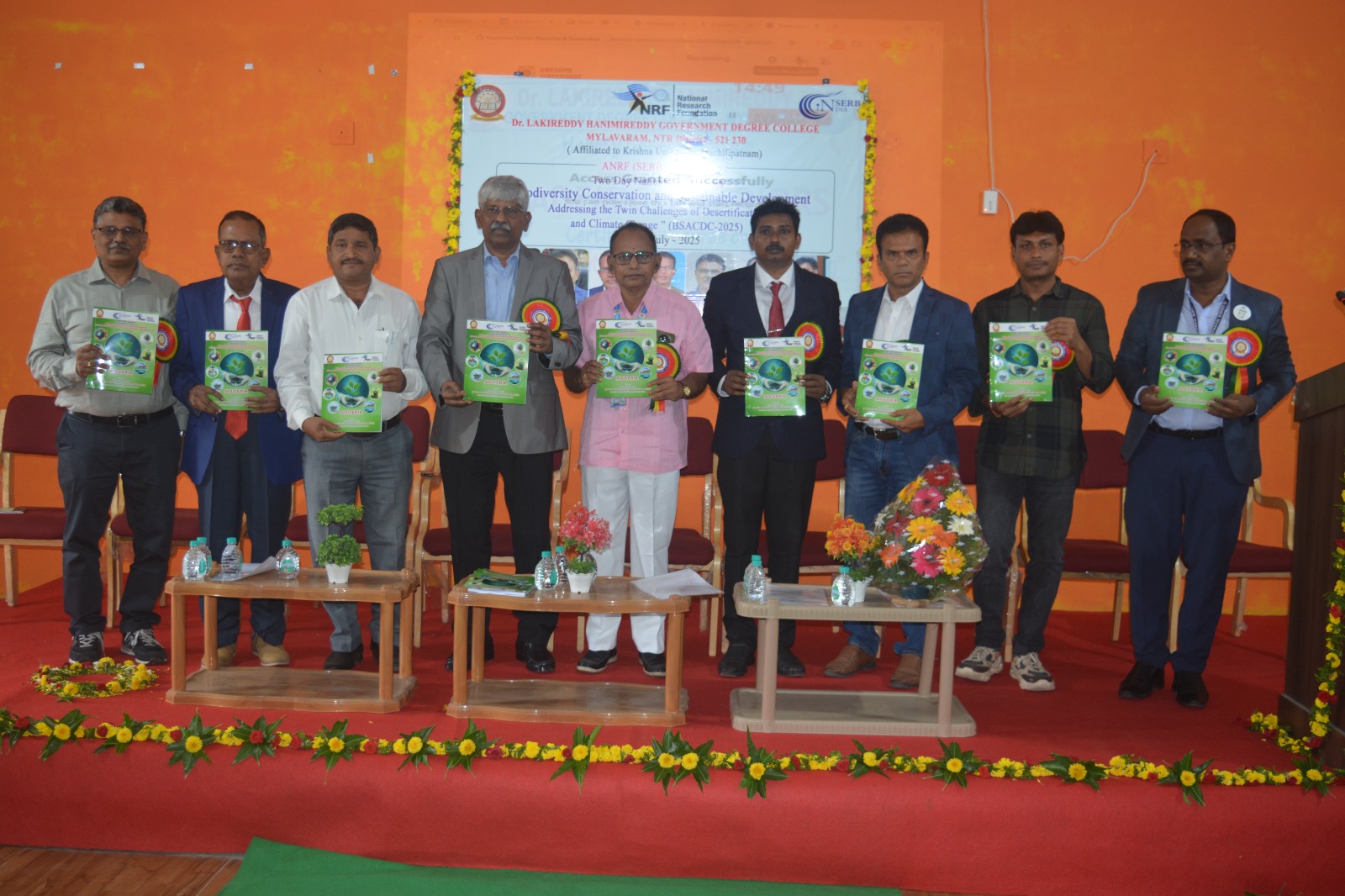 DEPT. OF BOTANY ANRF (SERB) SPONSORED TWO DAY NATIONAL SEMINAR ON "Biodiversity Conservation and Sustainable Development: Addressing the Twin Challenges of Desertification and Climate Change"