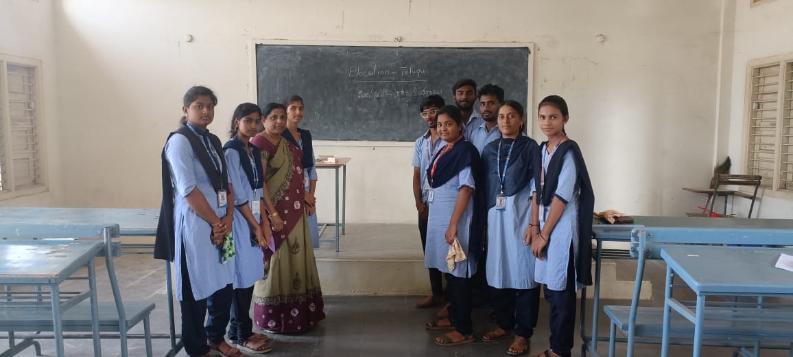 Conducted Elocution, a literary competition for Vaarshika, 2024