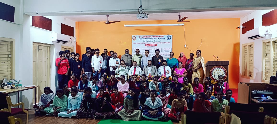 ONE DAY NATIONAL SEMINAR ON 'RECENT TRENDS IN BIOLOGICAL SCIENCE AND THEIR APPLICATIONS'