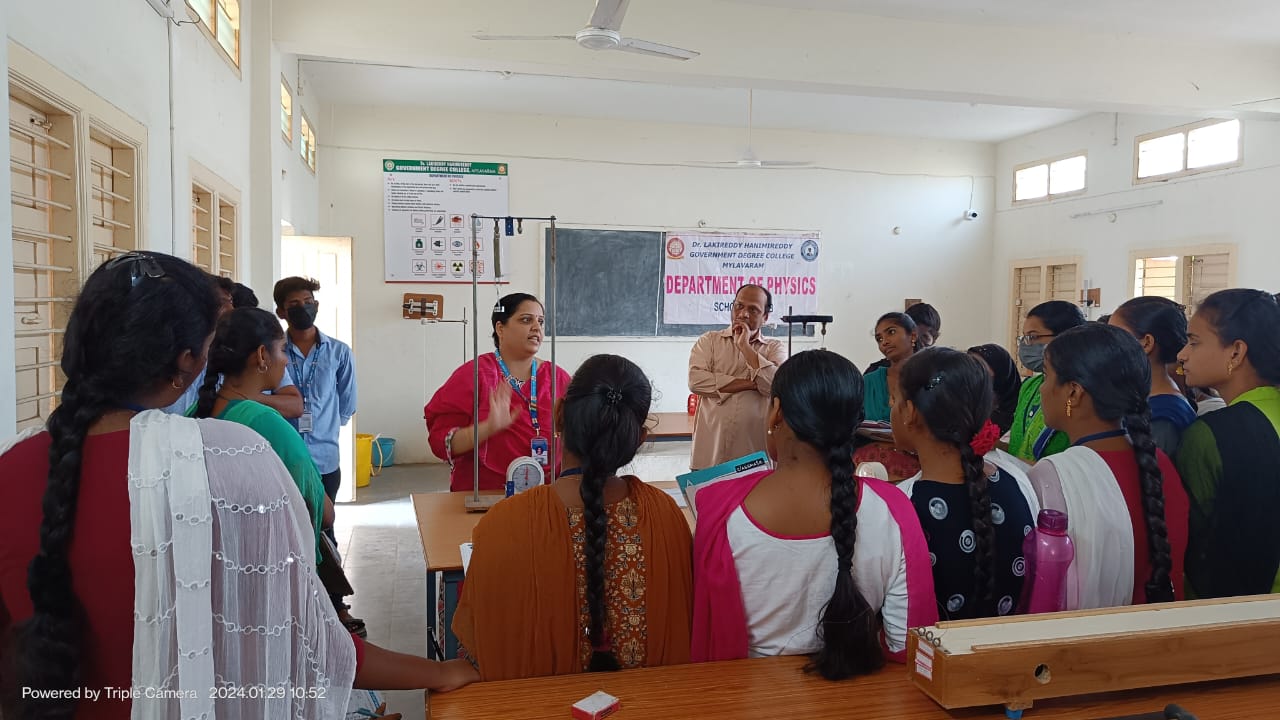 DEPT. OF PHYSICS SCHOOL TO LAB PROGRAMME