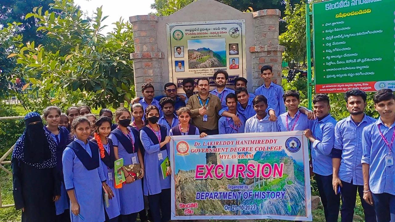 DEPT. OF HISTORY STUDENT EXCURSION TO KONDAVEEDU FORT