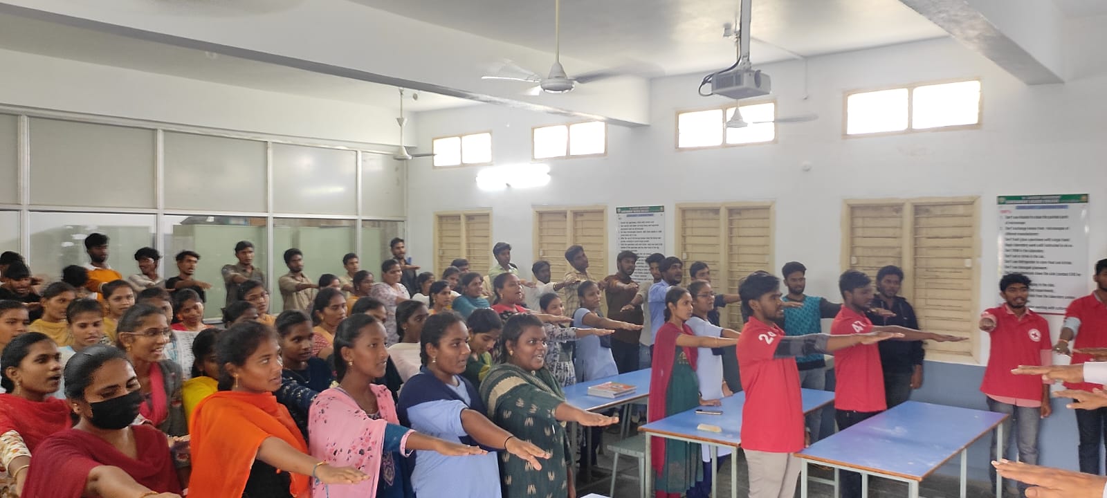 NSS AND YOUTH RED CROSS NASHA MUKT BHARAT PLEDGE
