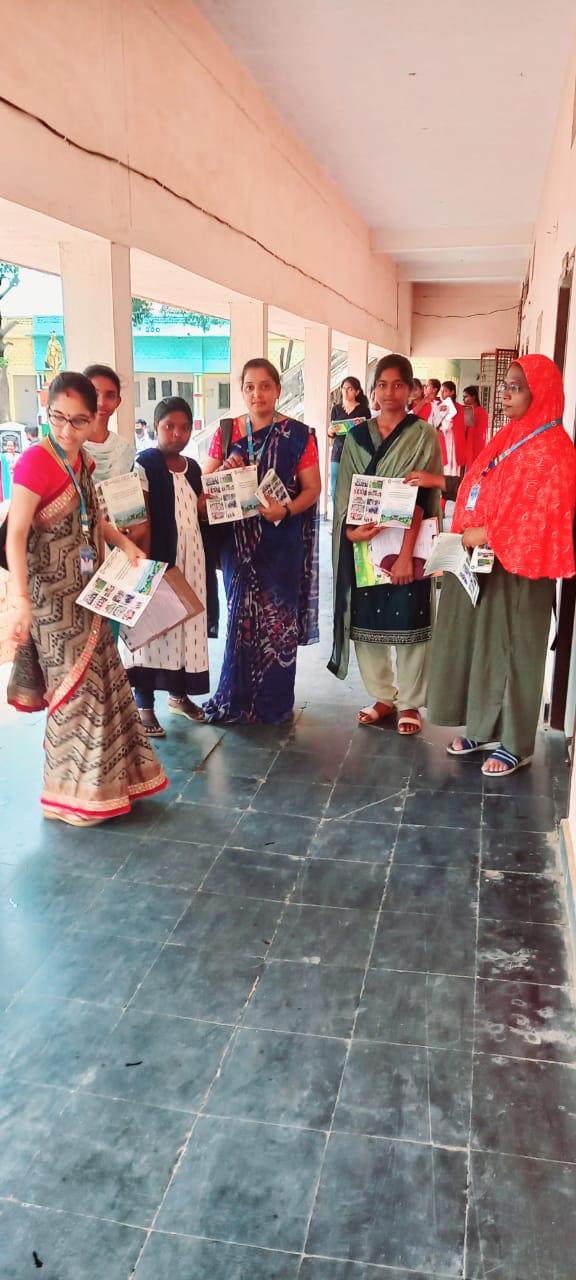 Admissions Campaign for 2023-24 The college faculty visited Intermediate Examination Centers and distributed College Brochures among the students.