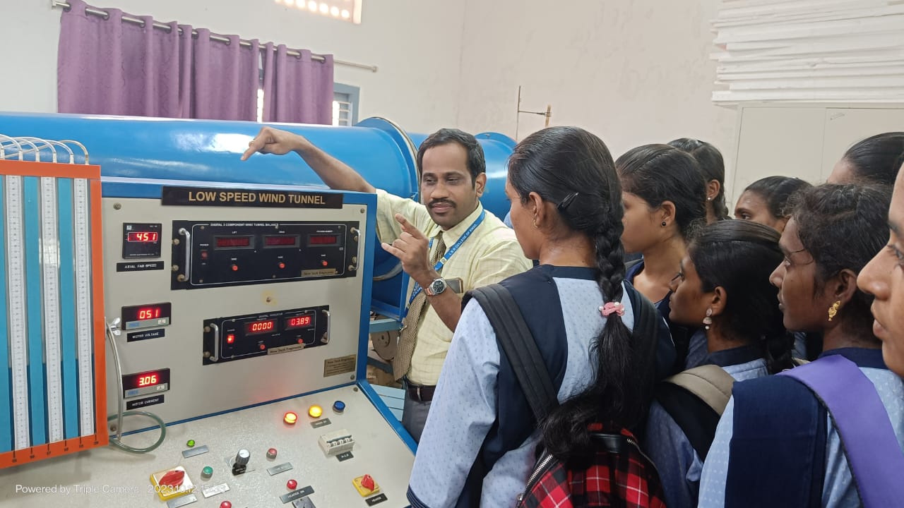 DEPARTMENT OF PHYSICS FIELD TRIP TO AEROSPACE ENGINEERING DEPARTMENT OF LBRCE