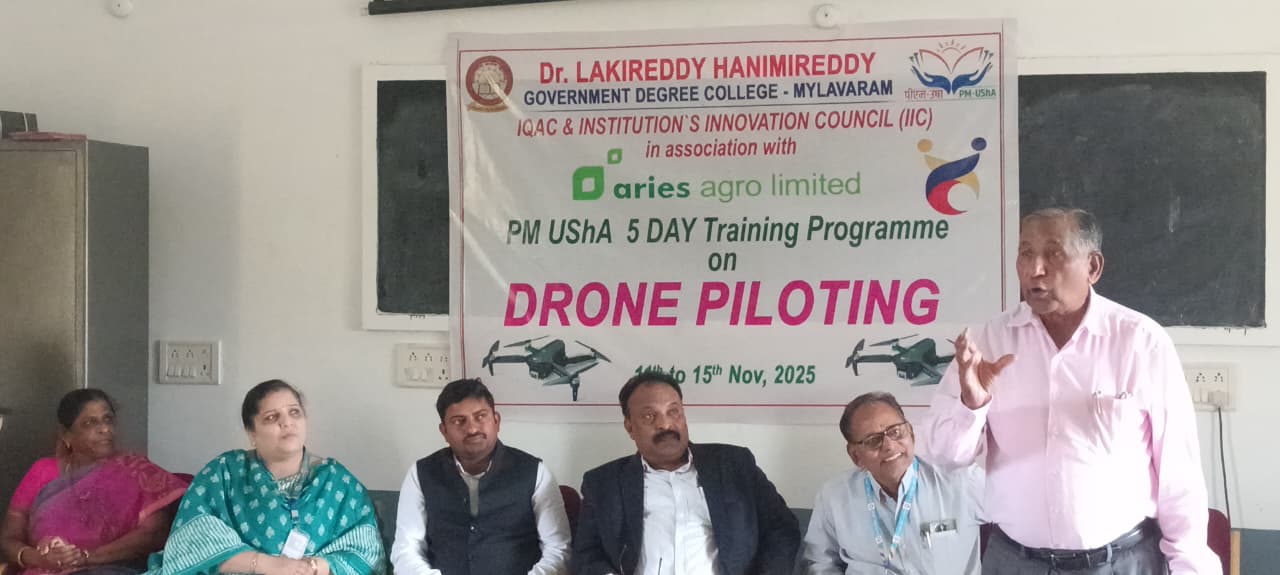 In association with ARIES AGRO LIMITED PM UShA 5 DAY TRAINING PROGRAMME ON DRONE PILOTING