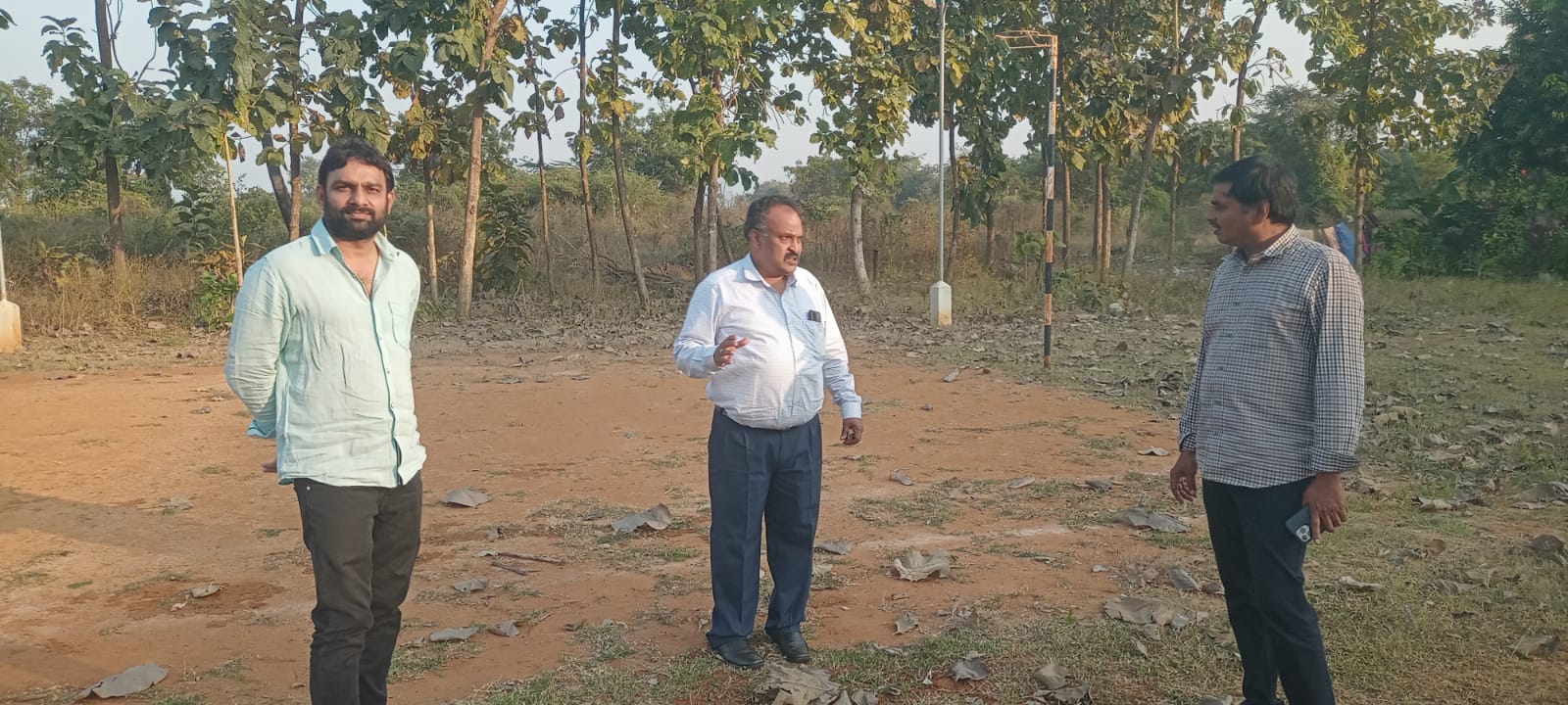PM USHA PROJECT The tenders for new library and academic block (G+2) are approved. The civil engineers from M/s Krishi Constructions visited the college today.