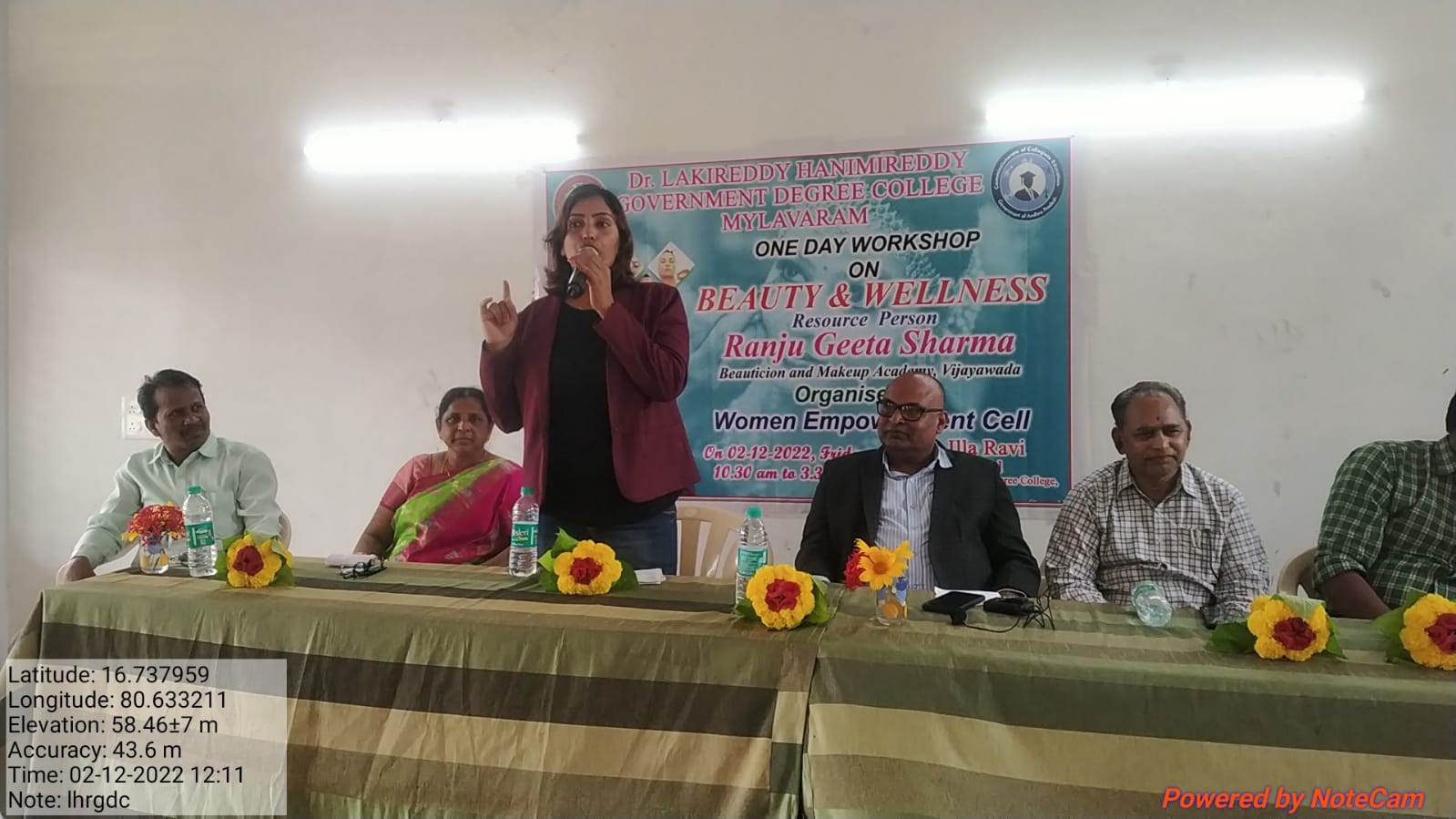 Today our Women Empowerment Cell conducted One Day Workshop on BEAUTY AND WELLNESS for girl students. Mrs. Ranju Geetha Sharma attended as the Resource Person. She explained the signifince of skin care, make up, yoga and health. A demo was conduct