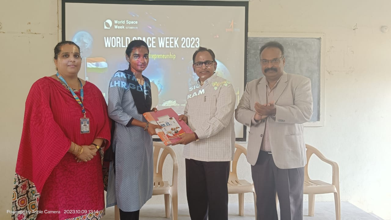 DEPT. OF PHYSICS COMPETITIONS HELD ON THE EVE OF WORLD SPACE WEEK