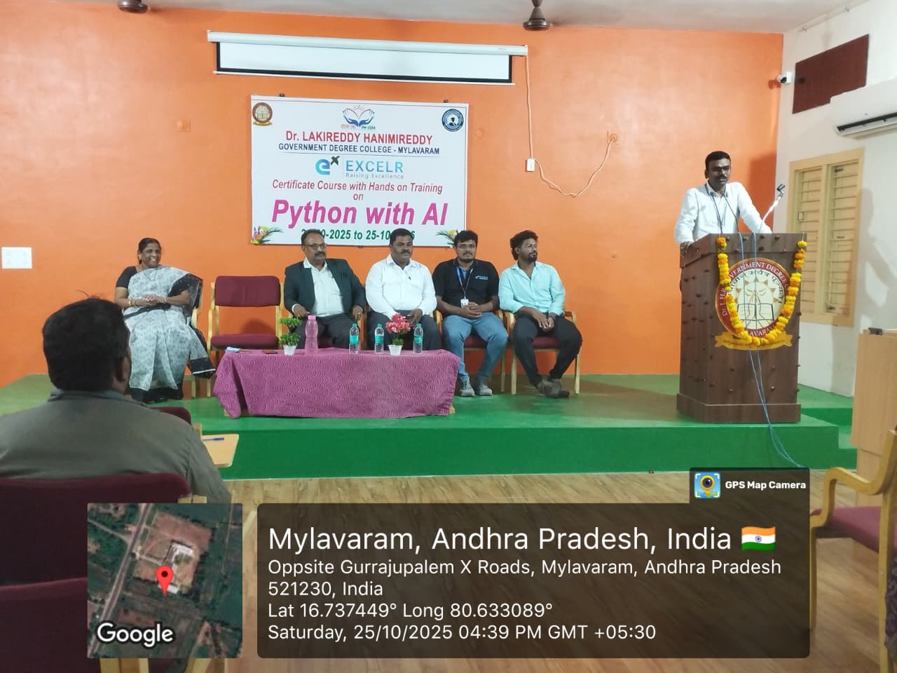 PM UShA EXCELR Certificate Course on PYTHON WITH AI ON 25-10-2025