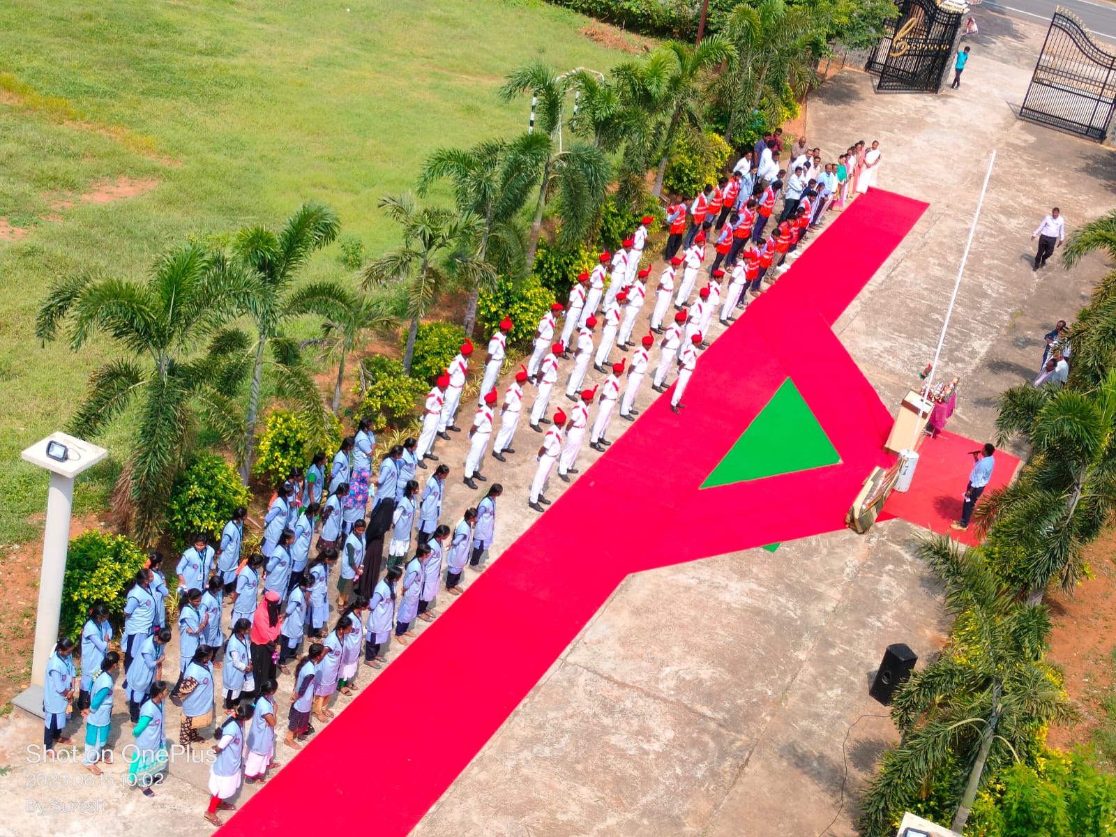 INDEPENDENCE DAY CELEBRATIONS PRINCIPAL AND PHYSICAL DIRECTOR RECEIVED MERITORIOUS AWARDS